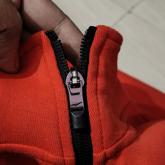 Erke zipper sweatshirt red size XL - Picture 3 of 8